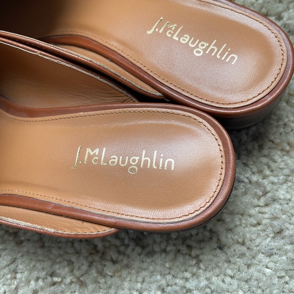 J Mc Laughlin cognac leather mules, size 7 - Picture 2 of 8